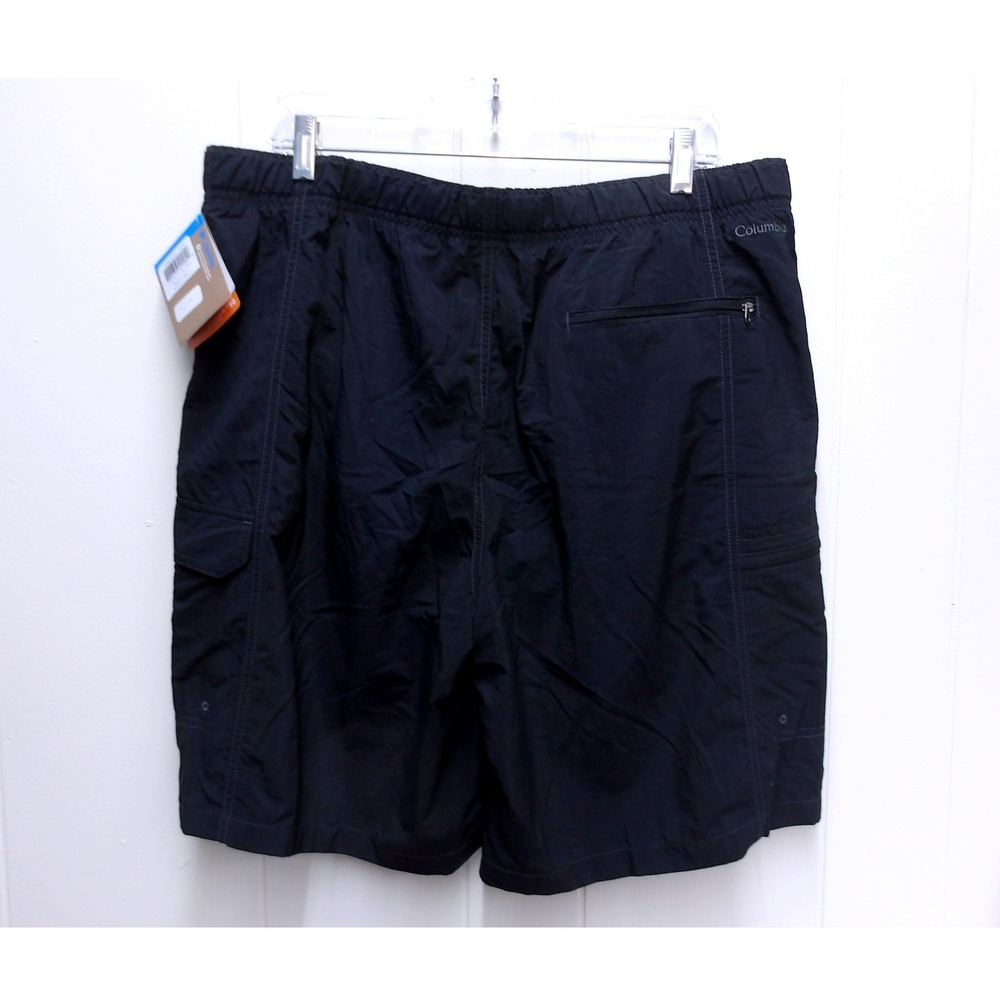 Columbia Silver Ridge II Cargo Shorts Black Hiking Fishing Outdoor L /#26592